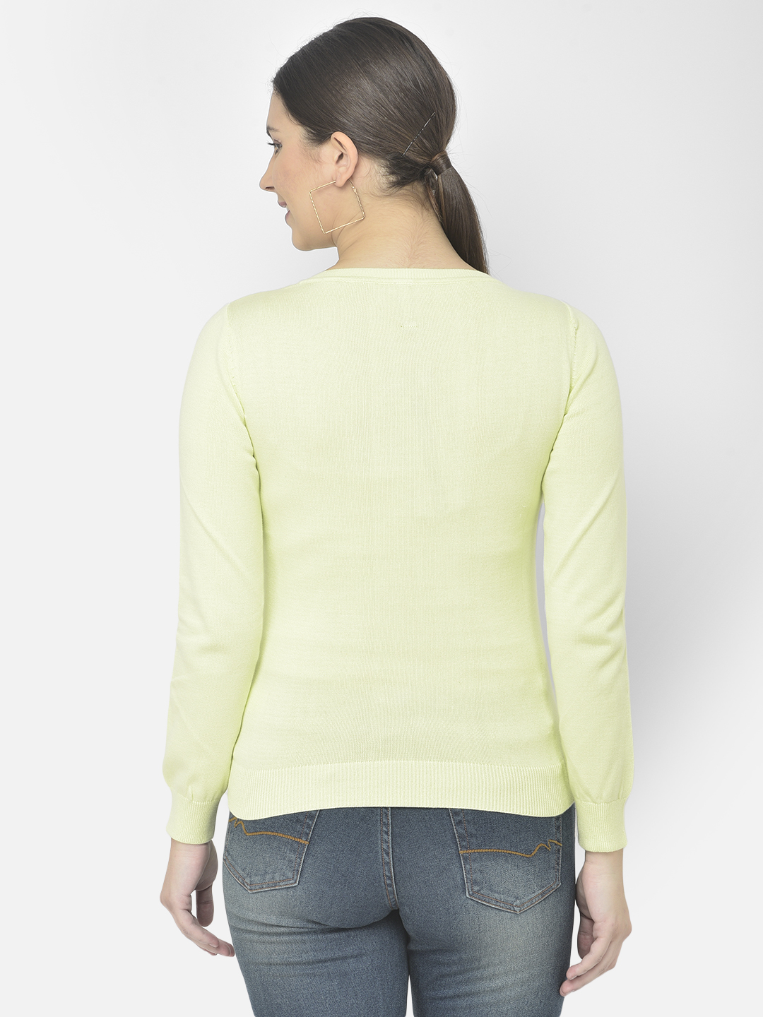 Numero Uno Women Solid Green Sweater